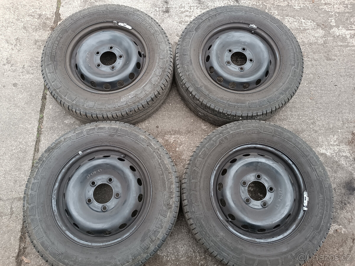 Movano / Master - disky 6,5x16 et66 + letní 225/65/16C