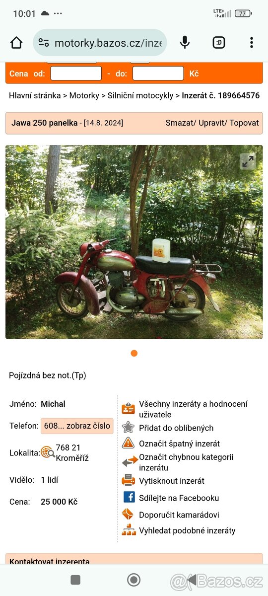 Jawa 250 panelka