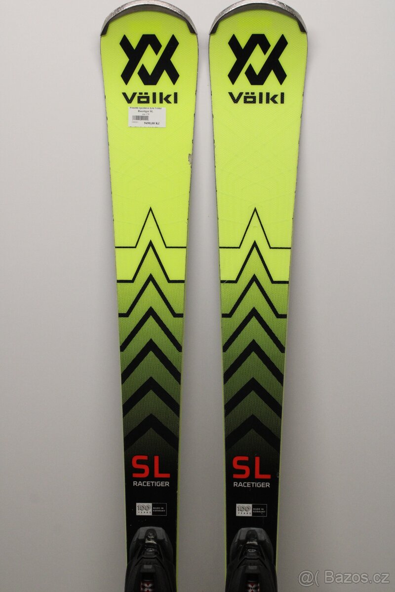 Použité sjezdové lyže Völkl Racetiger SL 170 cm