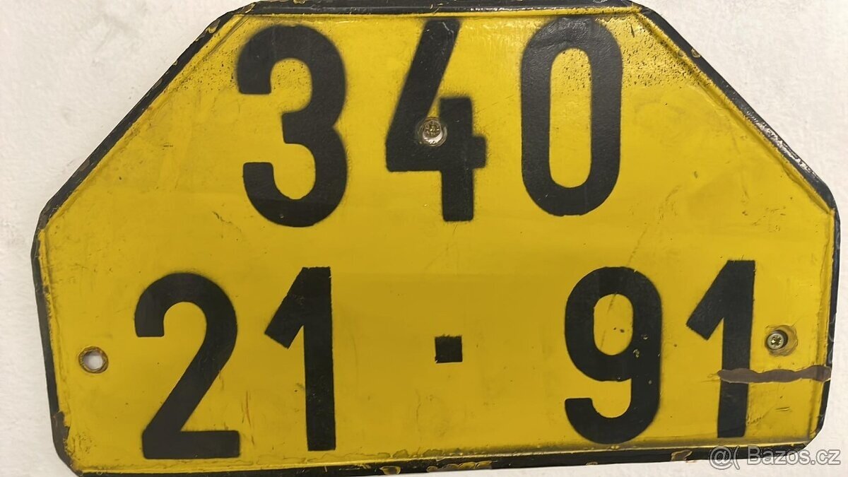 Šablona vojenské SPZ
