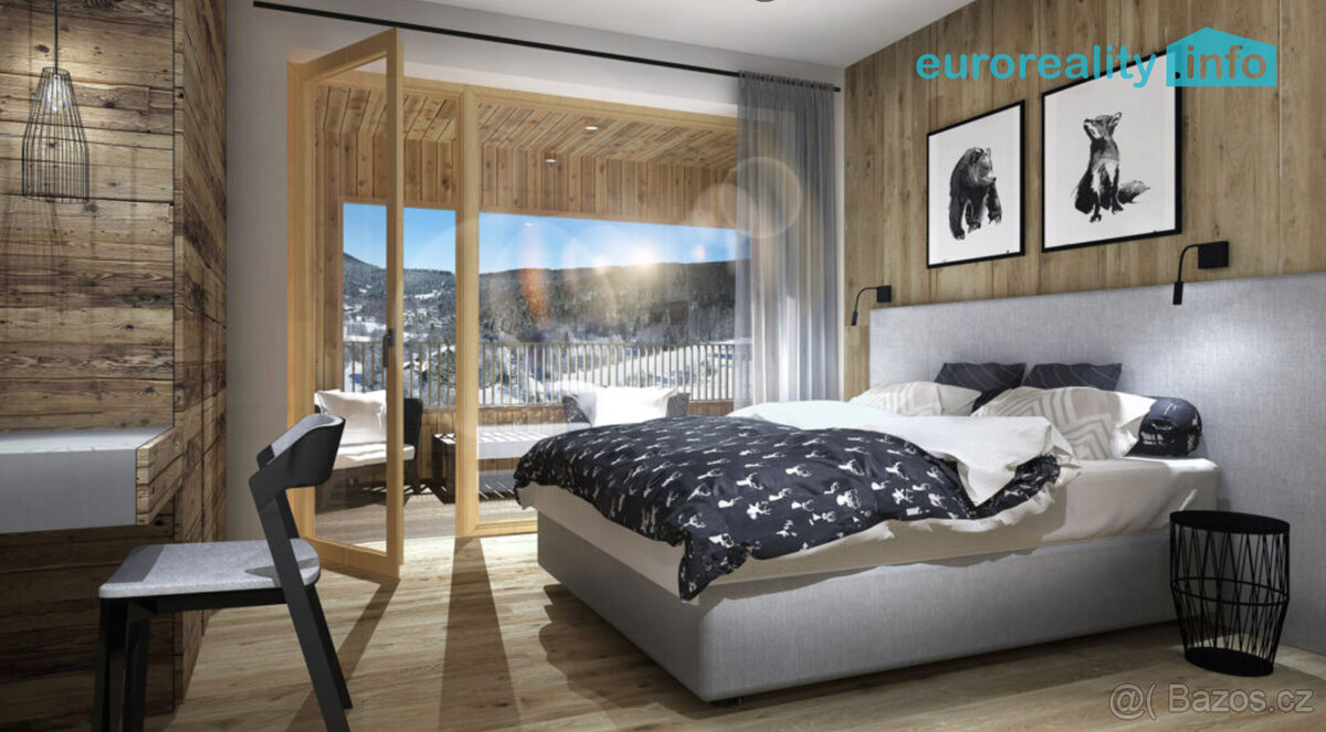 Prodej, apartmán 2+KK, 68 m2, terasa, Železná Ruda