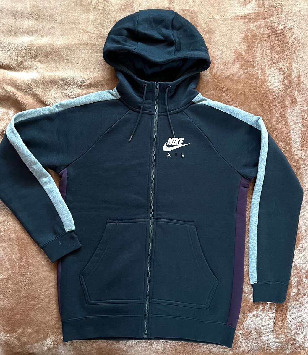 NIKE unisex mikina na zip – téměř nová, velikost M