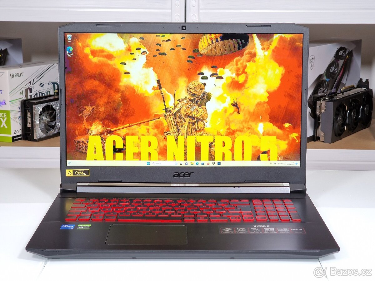 Herní notebook ACER NITRO | 17,3" 144Hz | i5-11400 | ZÁRUKA