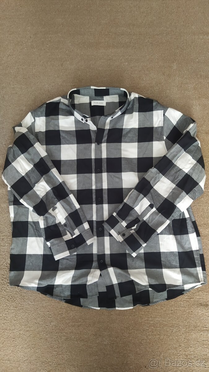 Pánská nadměrná košile 6xl Pier One, teplejší