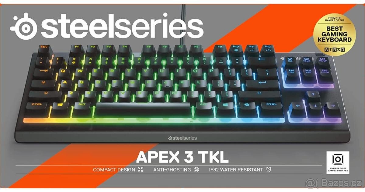klávesnica Steelseries apex 3 tkl