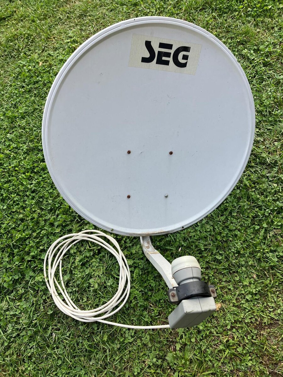 Satelitní parabola 60 SEG, konvertor,koaxial,přijímač, držák