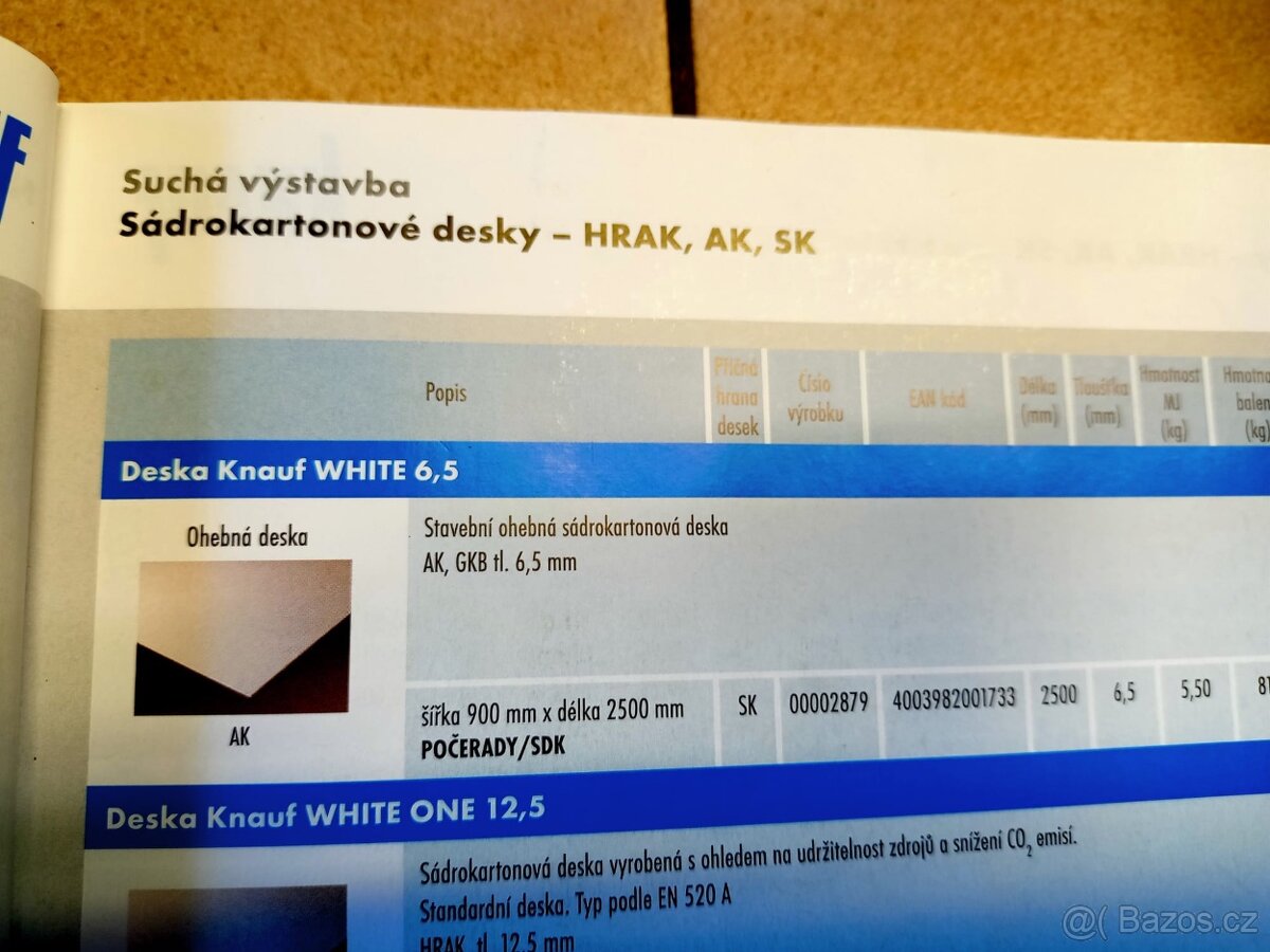 Sádrokarton - sádrokartonové desky