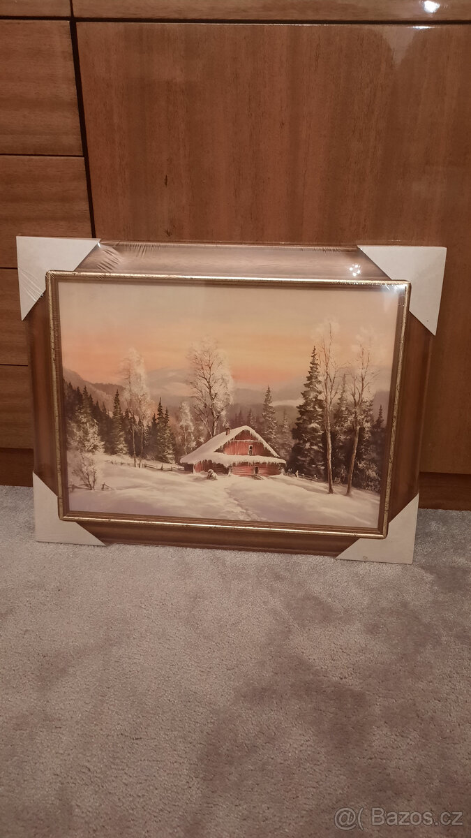 obraz zimní krajina 1