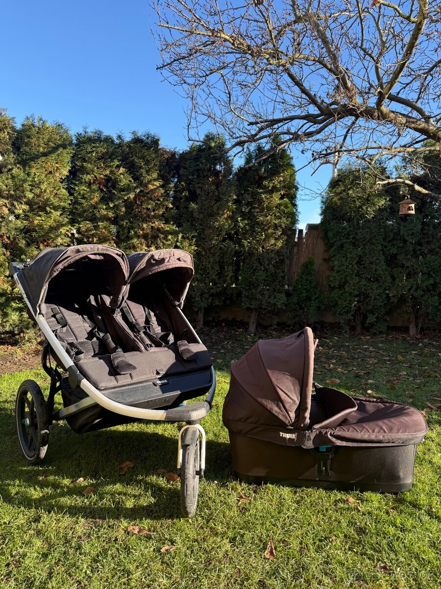 Thule Urban Glide 2 Double + hluboká korba + příslušenství
