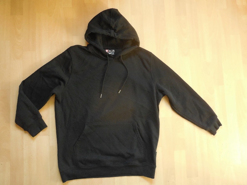 pánská Engelbert Strauss černá mikina, kapuce, XXL