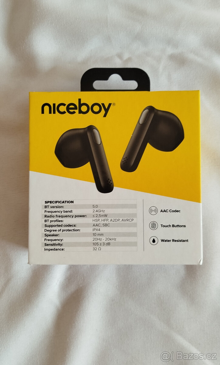 bezdrátová sluchátka Niceboy Hive Beans