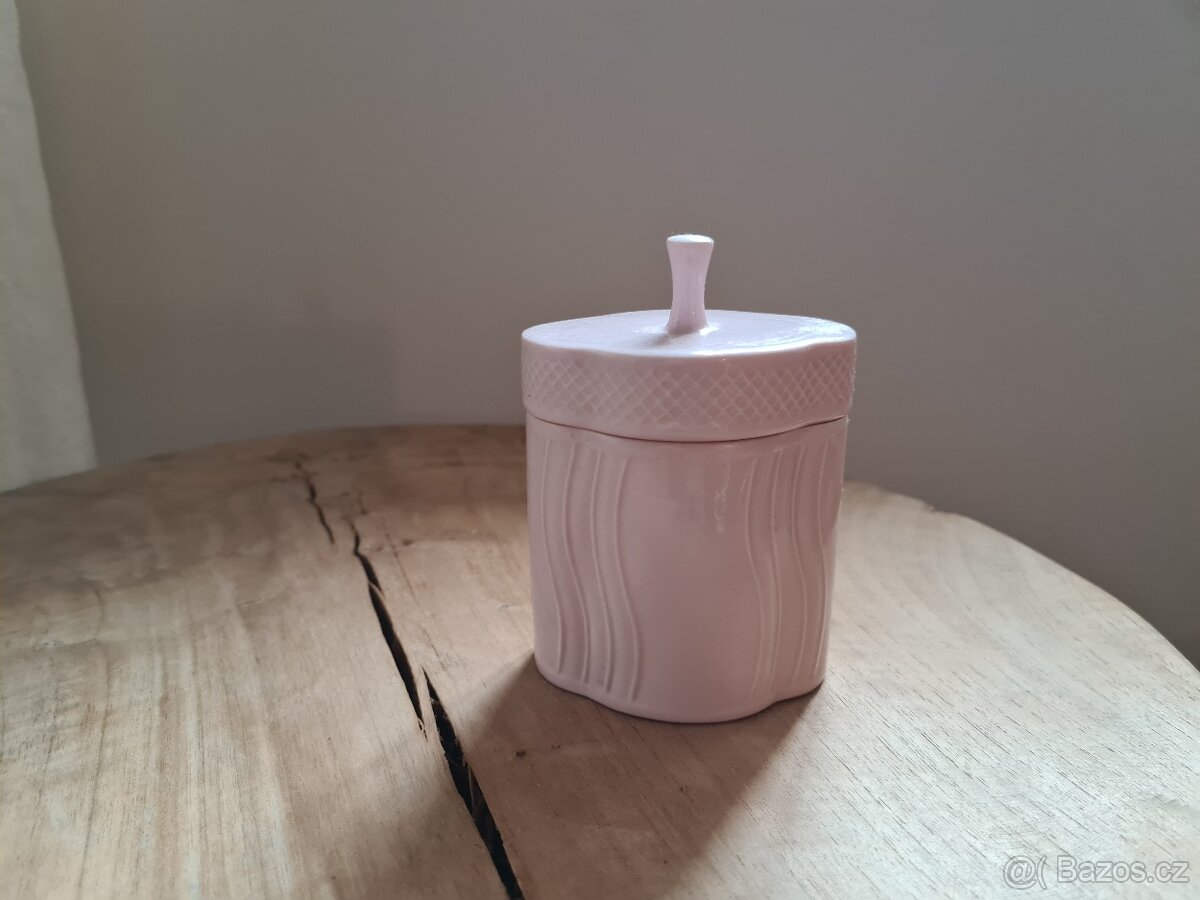 Cukřenka růžový porcelán