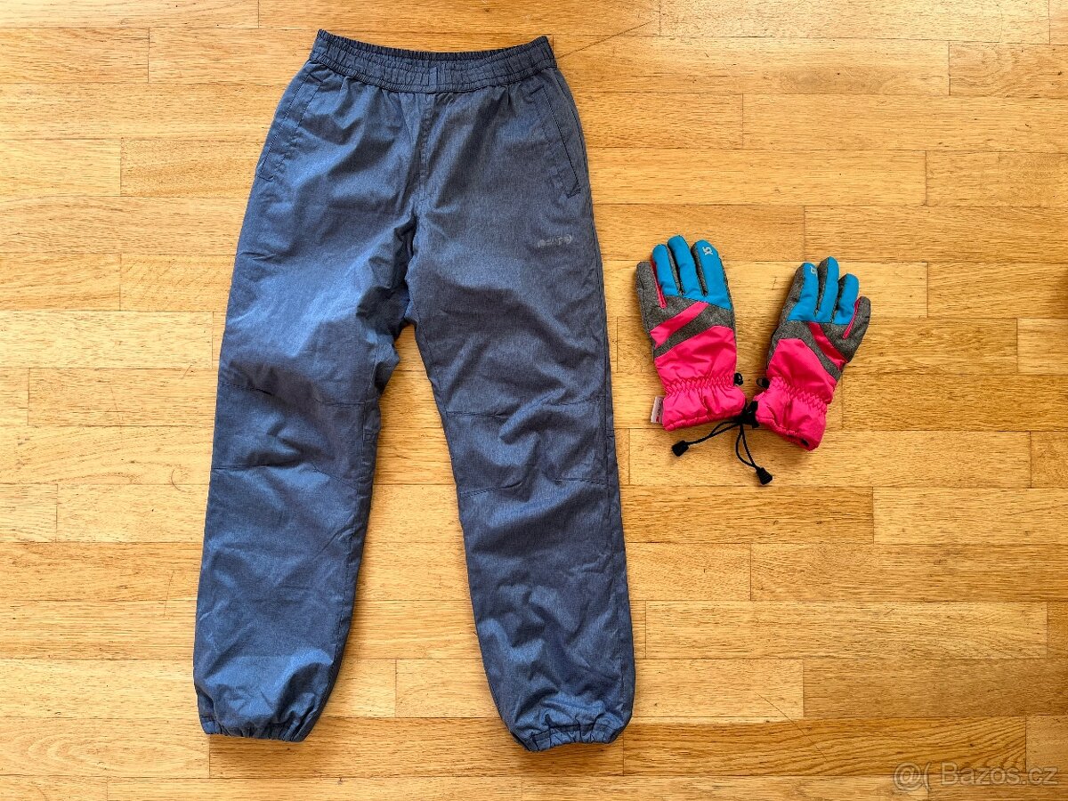 Zateplené kalhoty Lewro,vel. 140-146