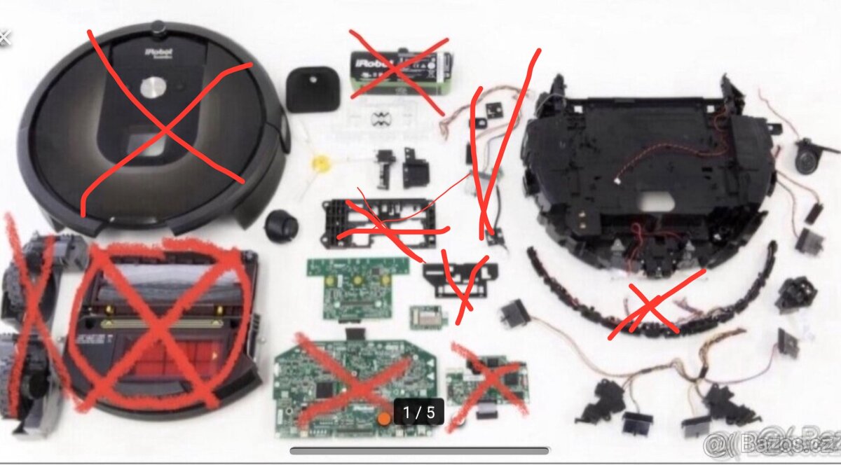 iRobot Roomba 980 / 976 / 966 na náhradní dily