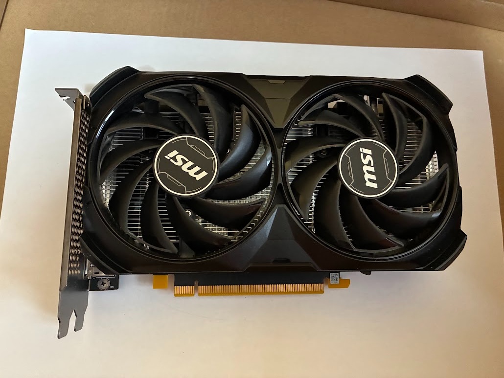 MSI GeForce RTX 4060 VENTUS 2X BLACK 8G OC