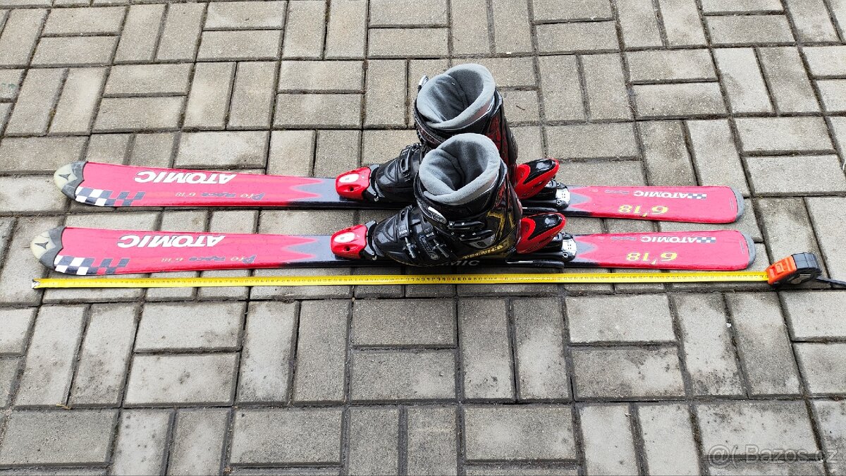 Lyže 138cm + boty 285mm