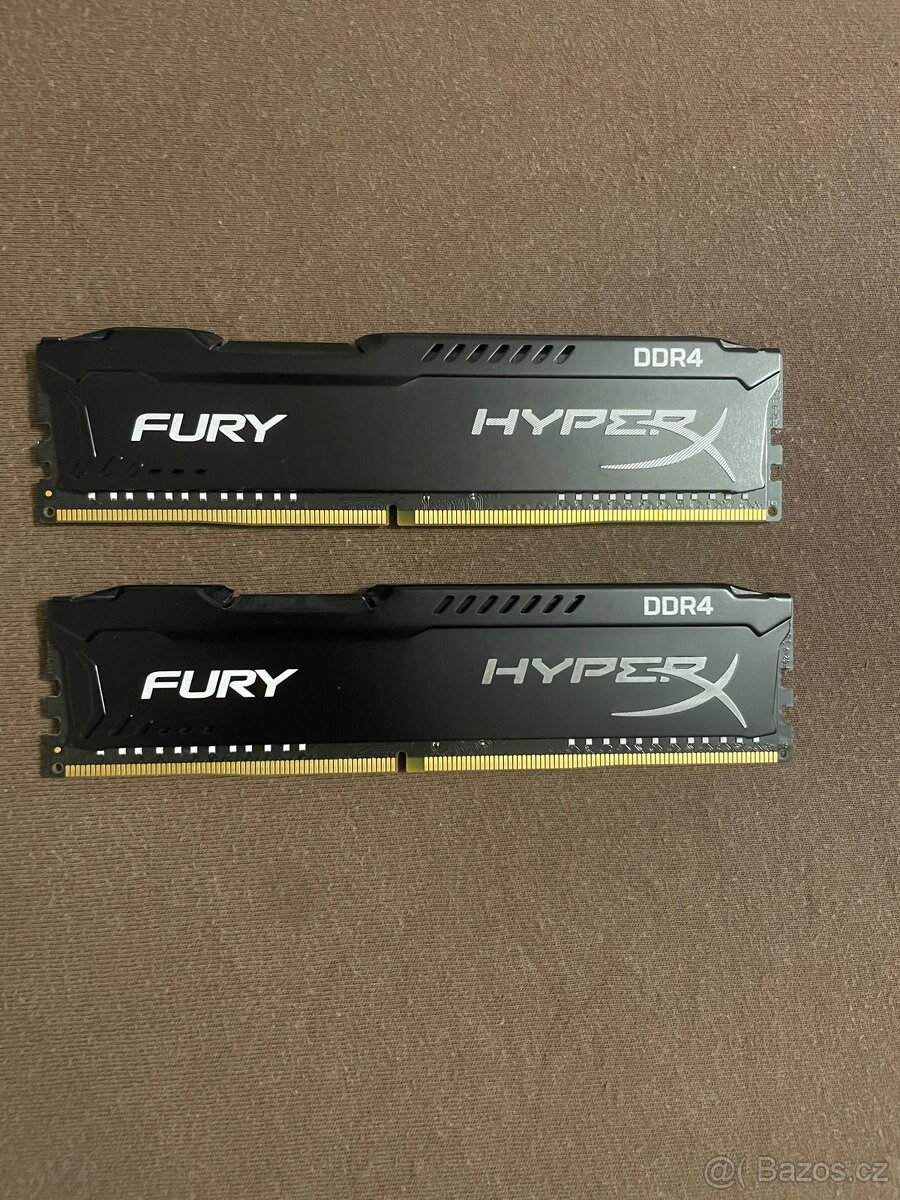 Pamet RAM FURY Black DDR4 2x4 GB