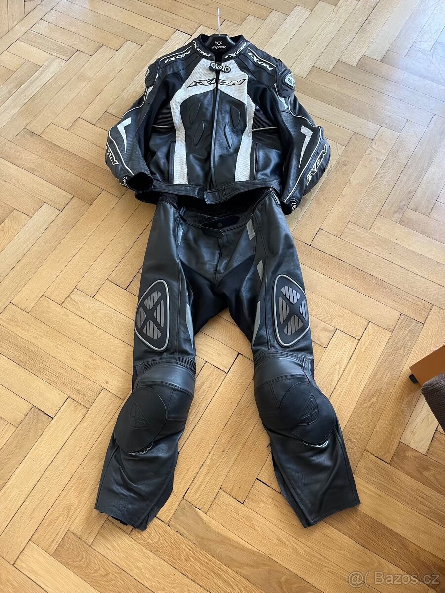 IXON Addict Air - Kožená moto kombinéza bunda + kalhoty