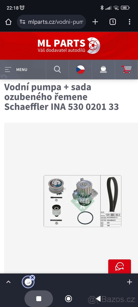Rozvodová sada Ina