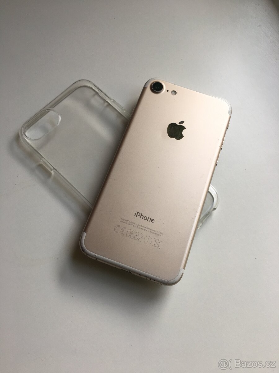 IPHONE 7 GOLD 128GB / TOP STAV / NOVÁ BATERIE 100%