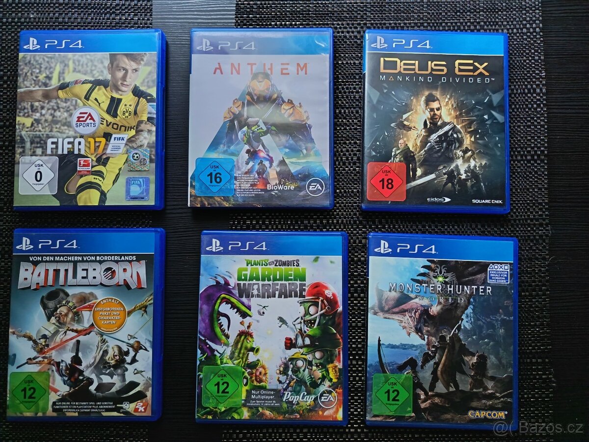 Prodám Hry na PS4
