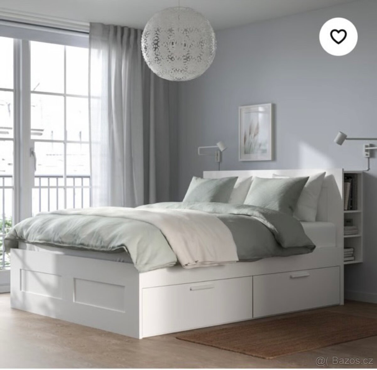 Postel 180x200cm - IKEA Brimnes