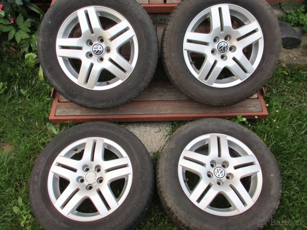 Alu kola 5x100 R15 Pneu letní 195/65 R15