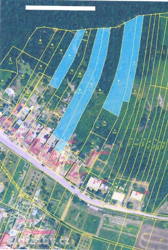 Soubor 3 pozemků 3.126 m2 v obci Oleksovice, okres Znojmo