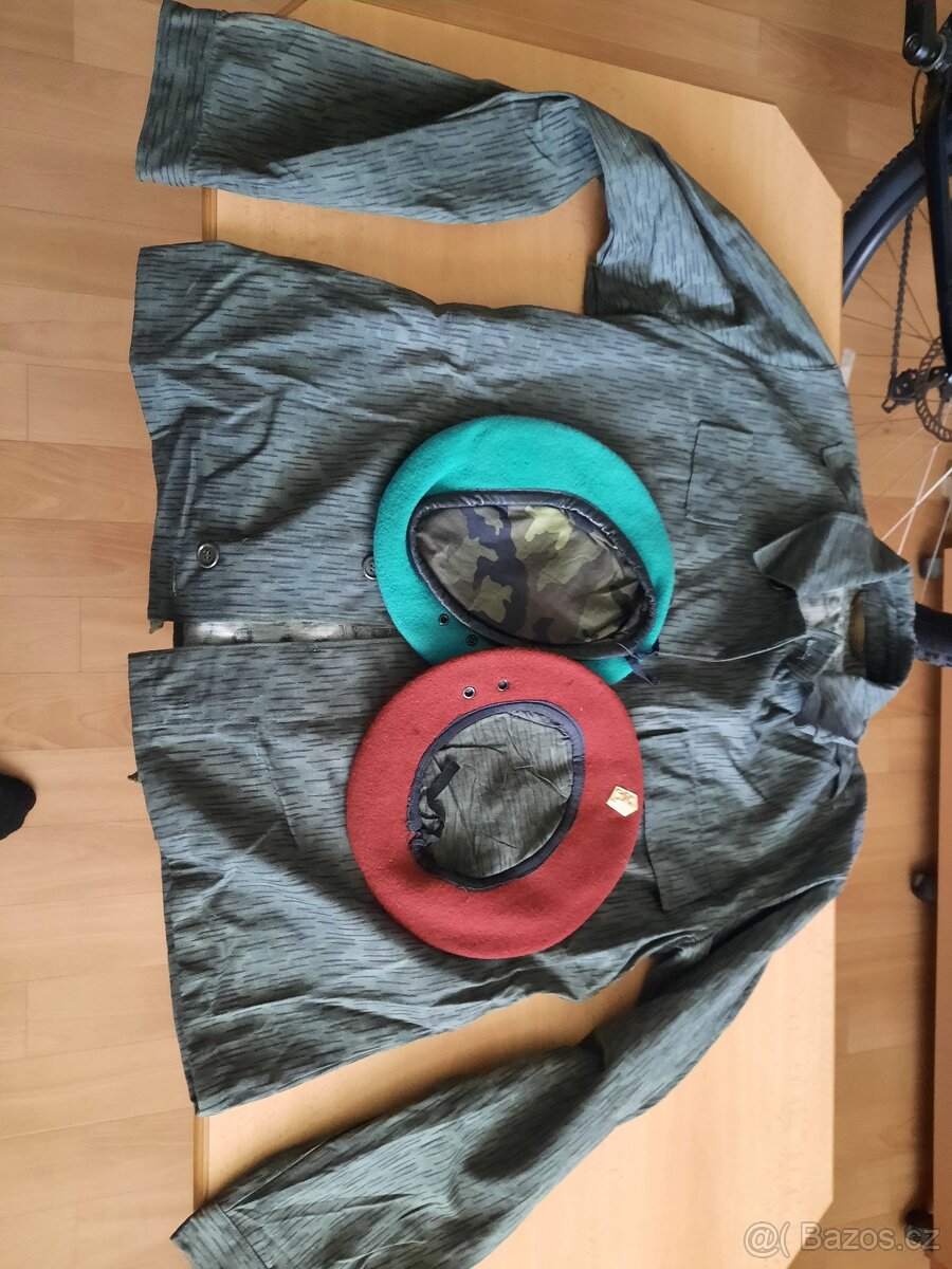 Prodám výsadkářská blůza a červený baret vzor 60
