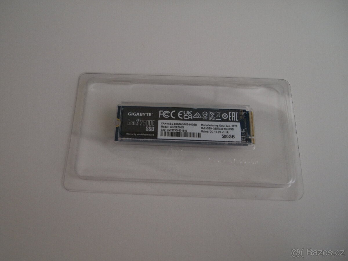 ssd disk M2 GIGABYTE 2500E - 500GB - NOVÝ_v záruce
