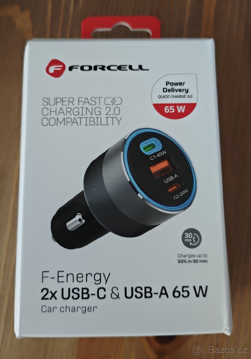 AUTO NABÍJEČKA 65W ( NOVÁ)
