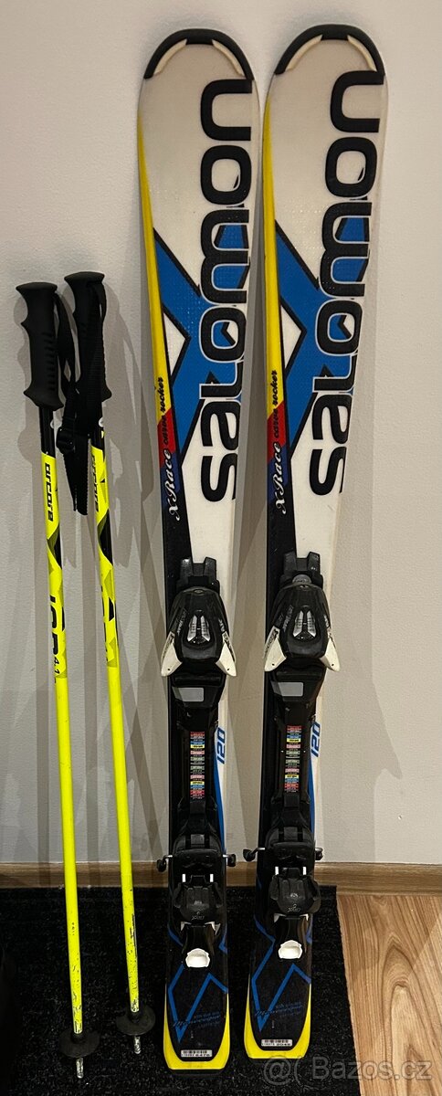 Dětské lyže 120cm + hůlky 100cm