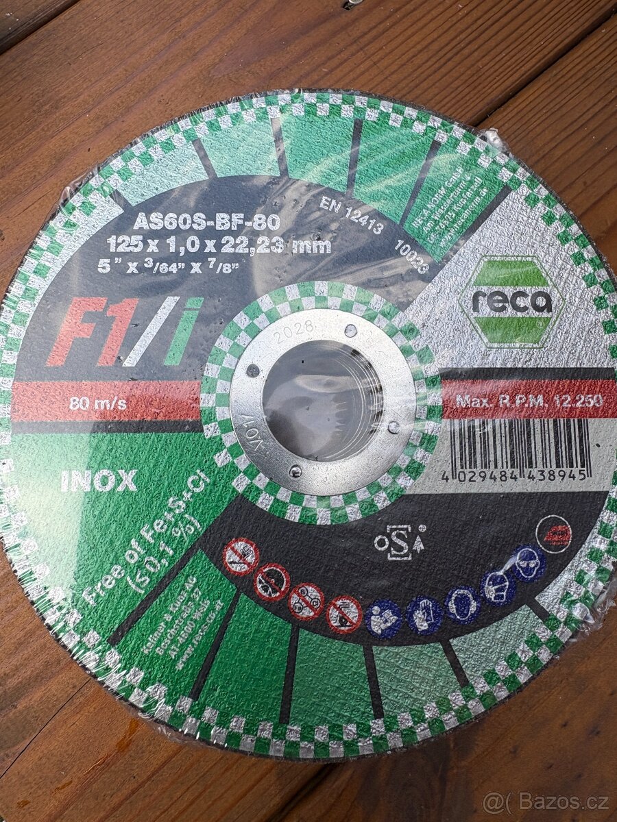 ŘEZNÉ KOTOUČE - AKCE - KUS ZA 20 KČ VŠECHNY ROZMĚRY