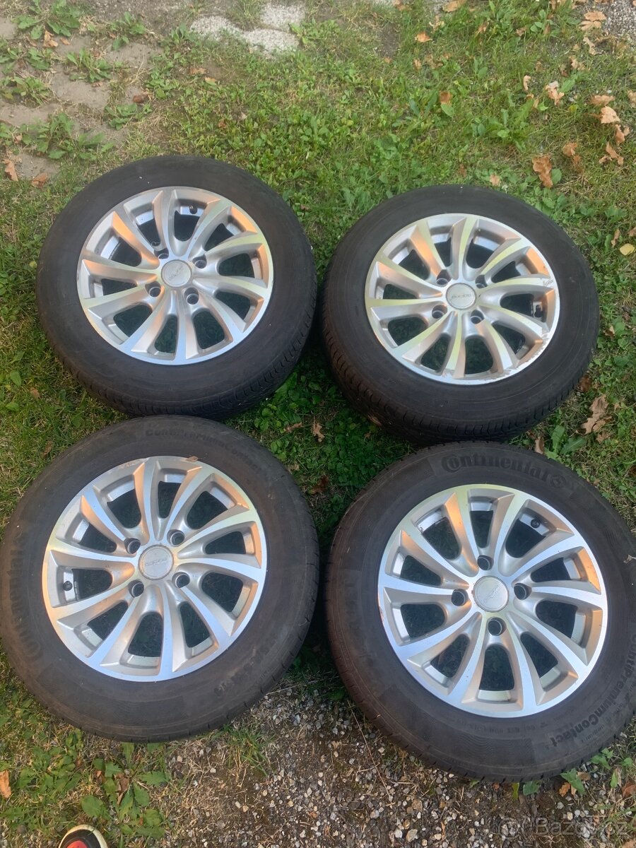 Alu kola s letním pneu 175/65 r14, 4x108