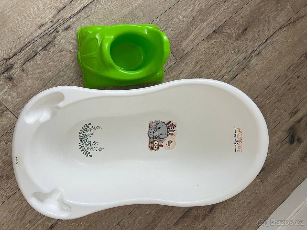 Dětská vanička a nočník v dobrém stavu