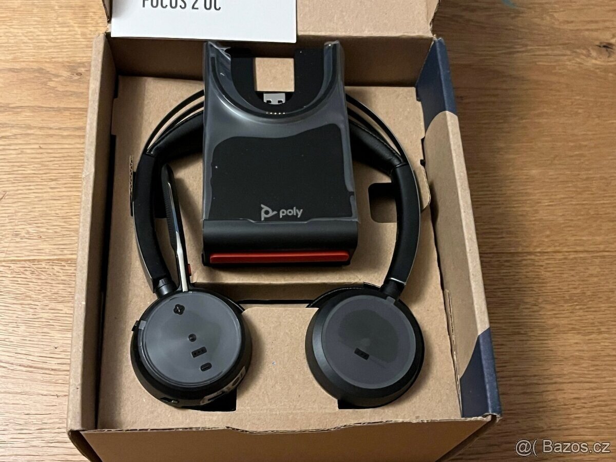 Bezdrátová sluchátka (headset) HP Poly Voyager Focus 2, nová
