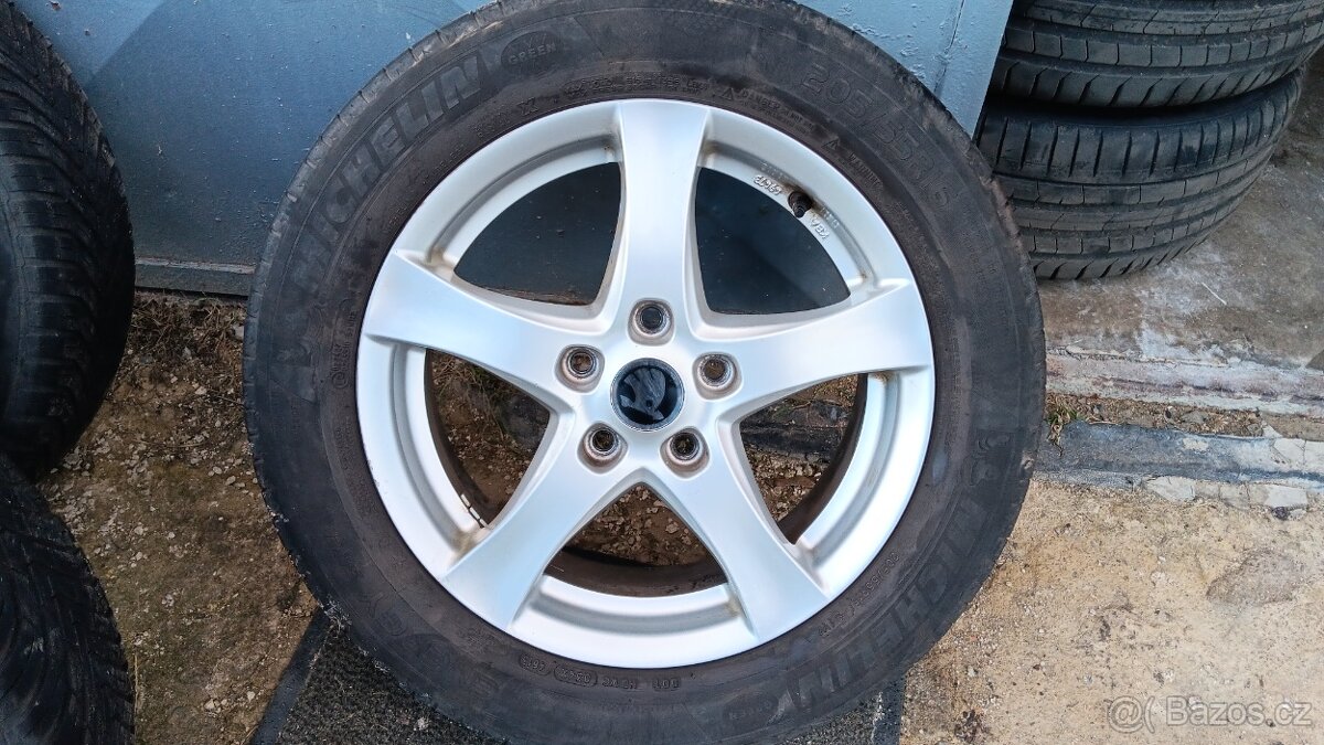 P-Alu kola 6jx16"rozteč 5x112mm et48 pneu