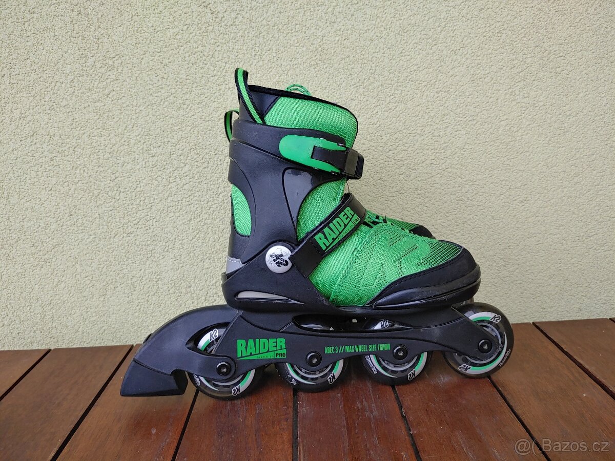 Dětské in-line brusle K2 Raider Pro (EU 32-37)