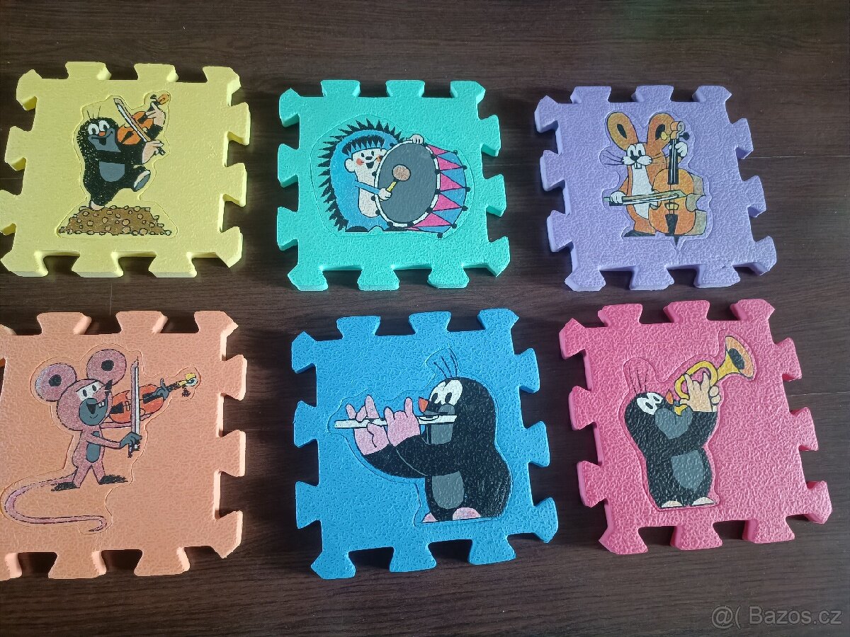 Pěnové puzzle Krtek