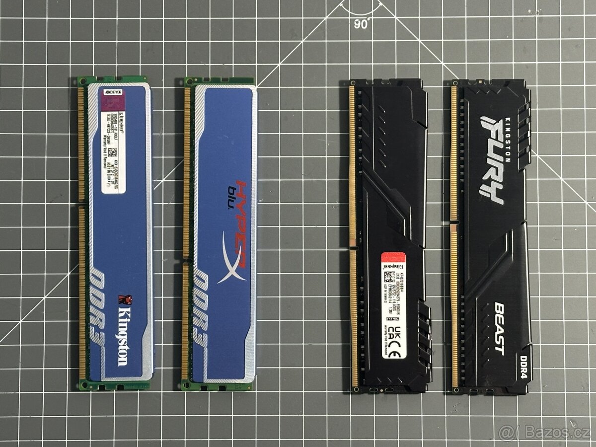 Kingston RAM DDR4 2x4GB, DDR3 2x4GB
