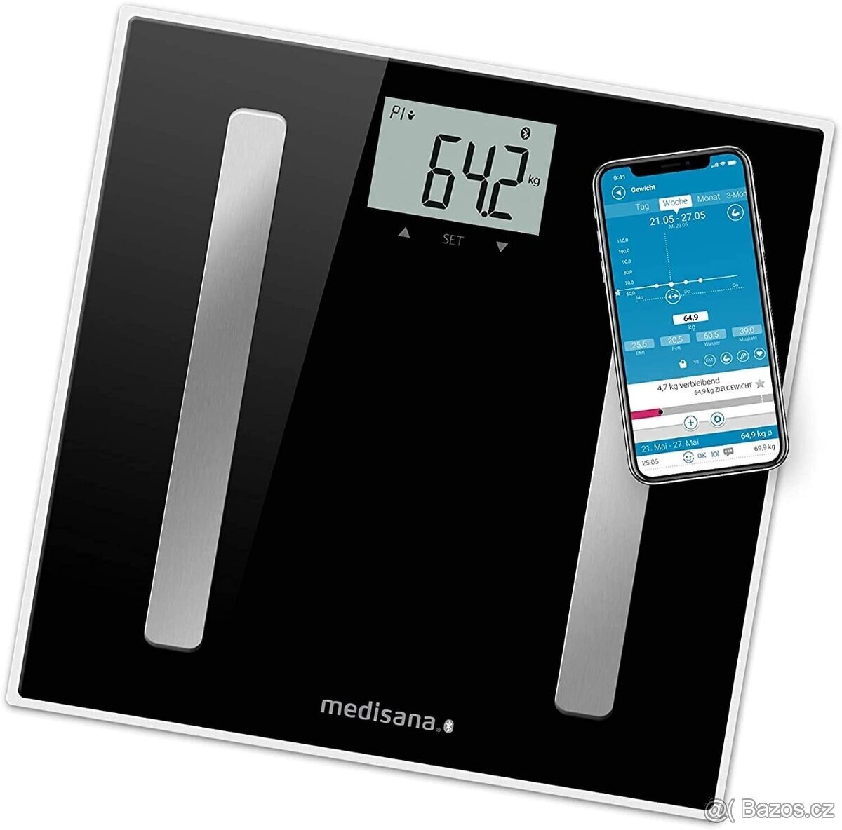 Analytická digitální osobní váha Medisana BS A45 Bluetooth