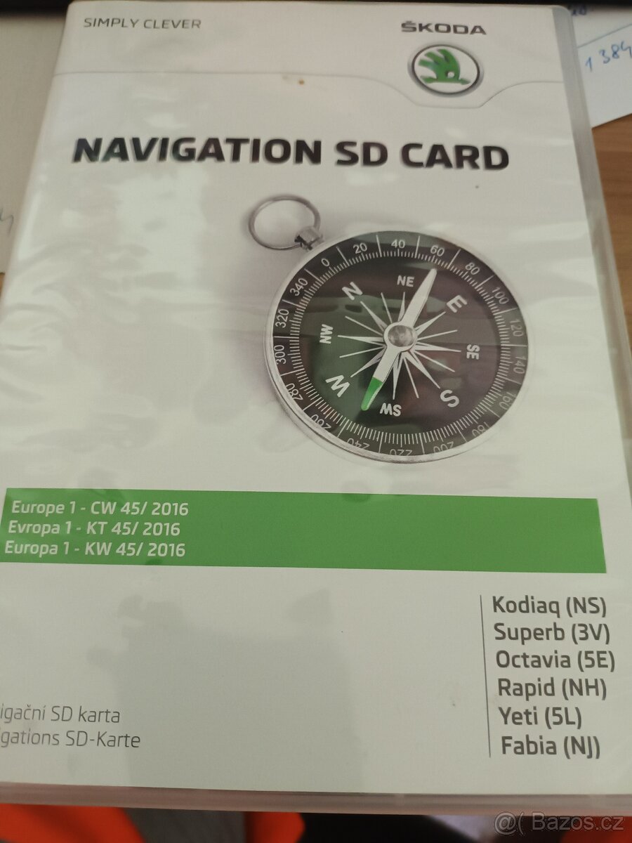 SD karta pro navigaci
