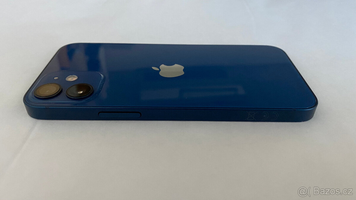 APPLE IPHONE 12 MINI 128 GB MODRÝ,12 MĚS. ZÁRUKA,VELMI HEZKÝ