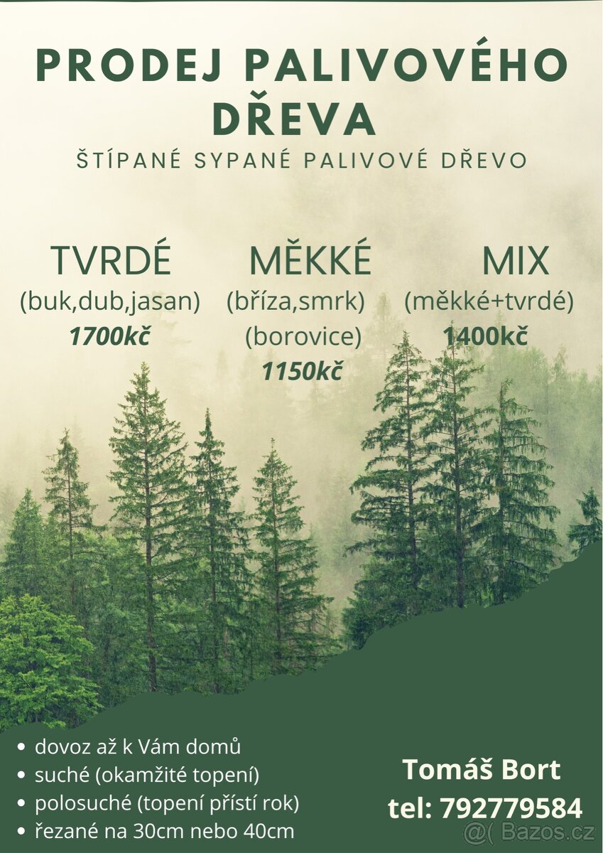 palivové dřevo