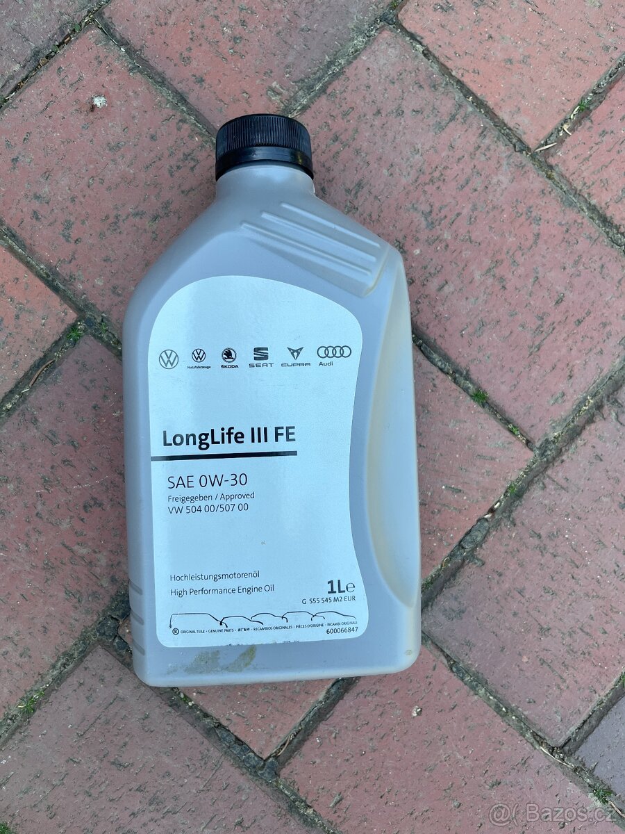 Originální motorový olej VW 0W30 Long Life III 504 00/507 00