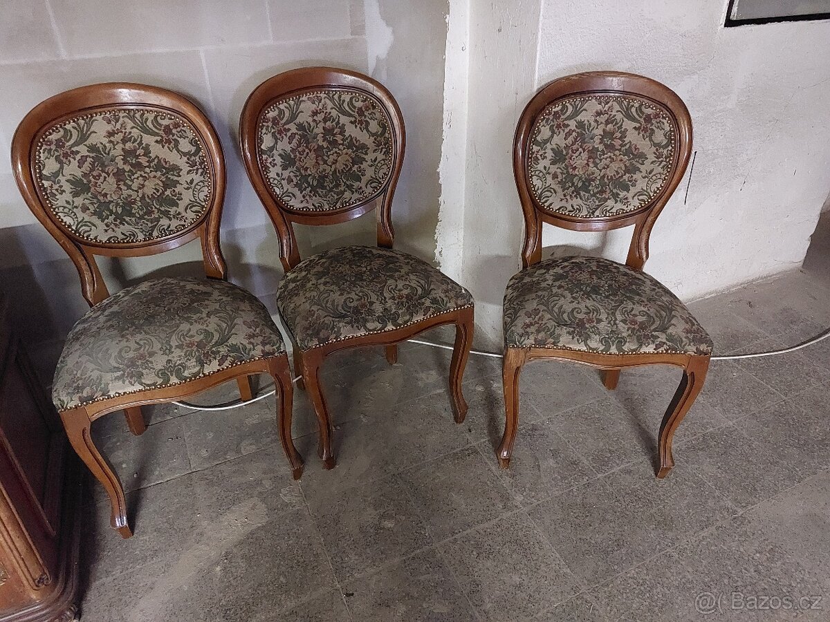3x židle