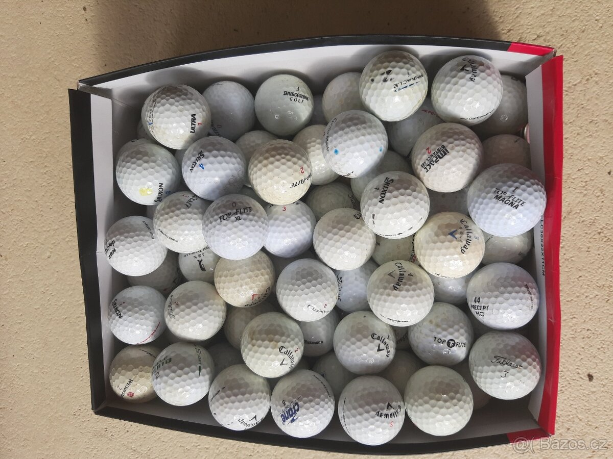 Golfové míčky kvalita B použité - 60 ks