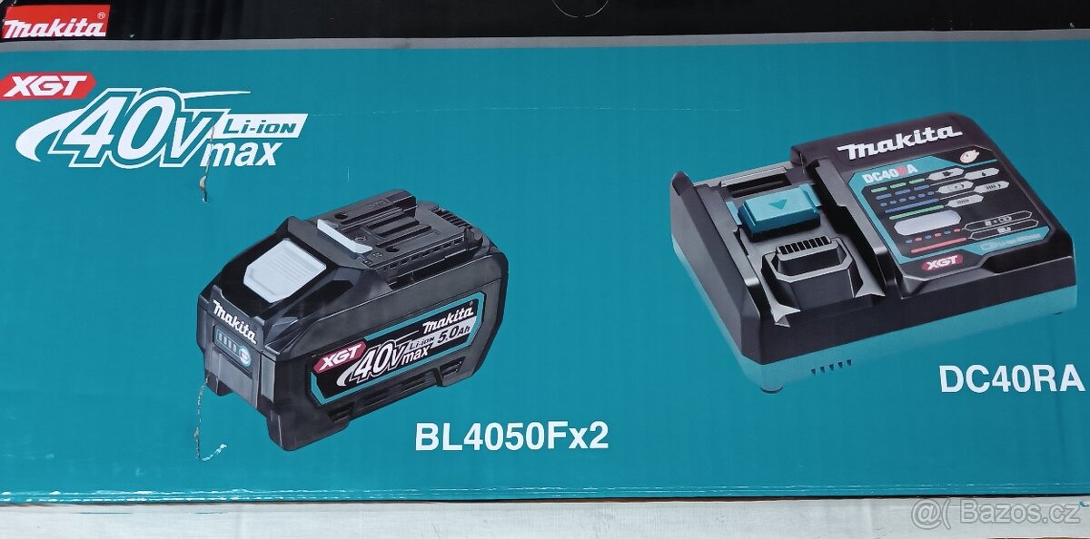 Makita 2x BL4050F 40V-5,0Ah rychlonabíječka DC40RA