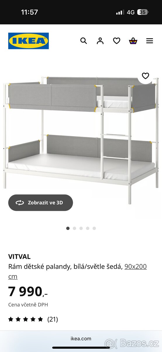 Nová patrová postel