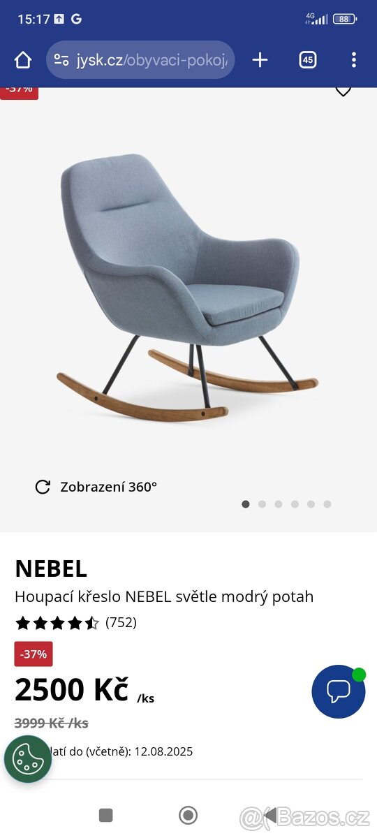 Houpací křeslo Nebel